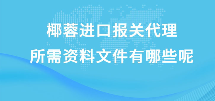 椰蓉进口报关代理所需资料文件有哪些呢?