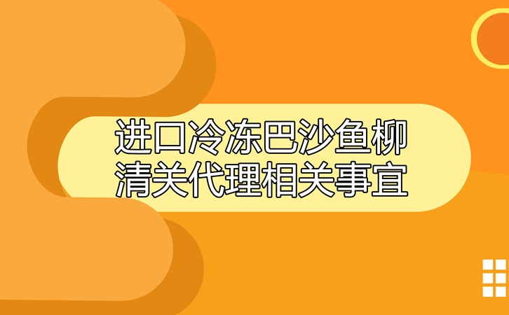 进口冷冻巴沙鱼柳清关代理相关事宜指导