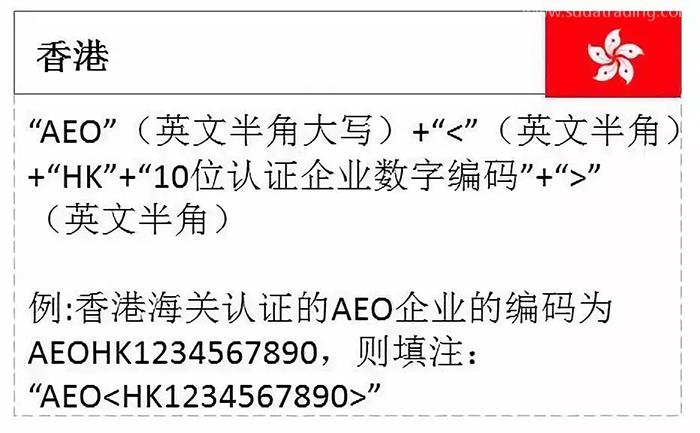 AEO编码填制规范看仔细